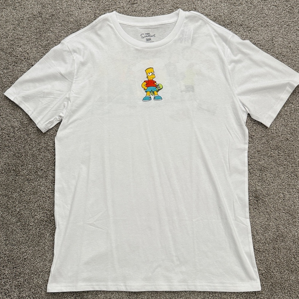 White T-Shirt with Cartoon Character